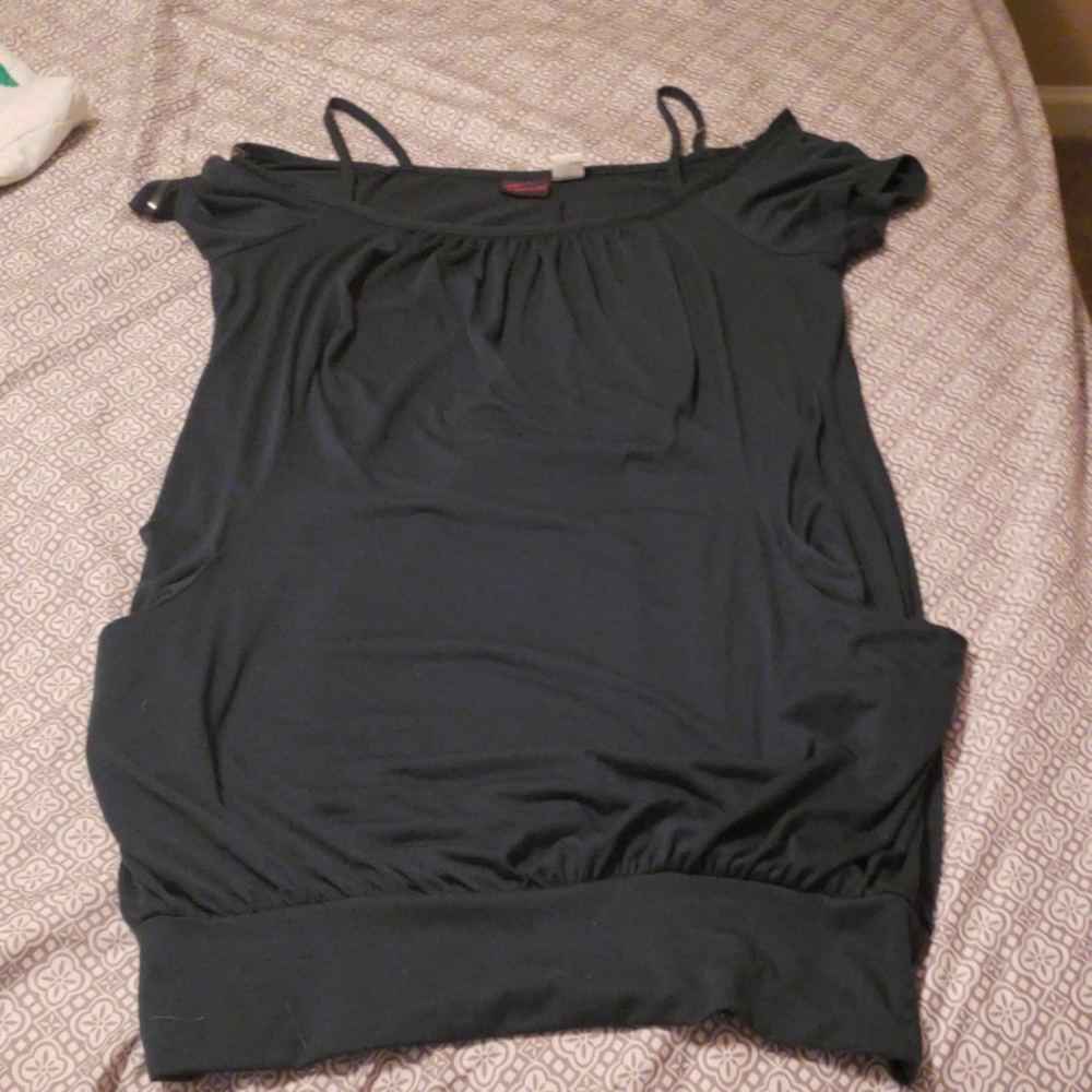 Dark green short dress
